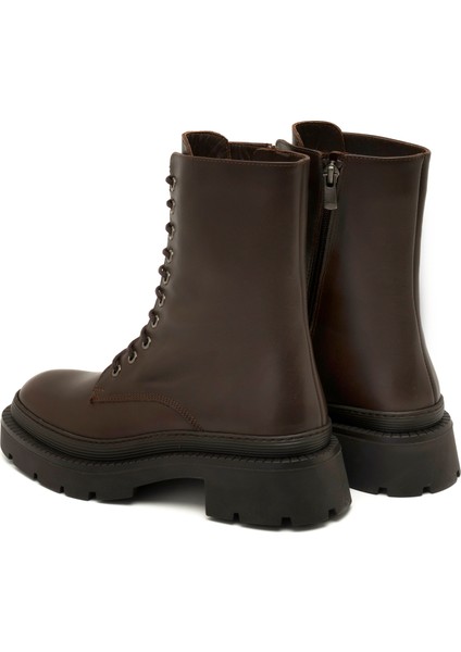 Adalina Kahve Kadın Deri Bot indirimleri