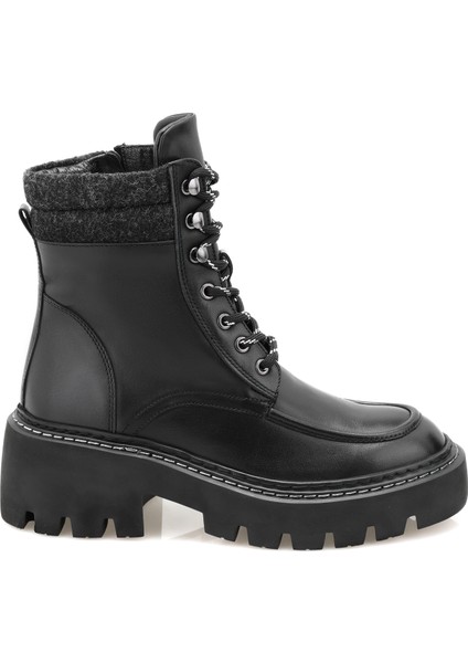 Alona Siyah Kadın Deri Bot modelleri