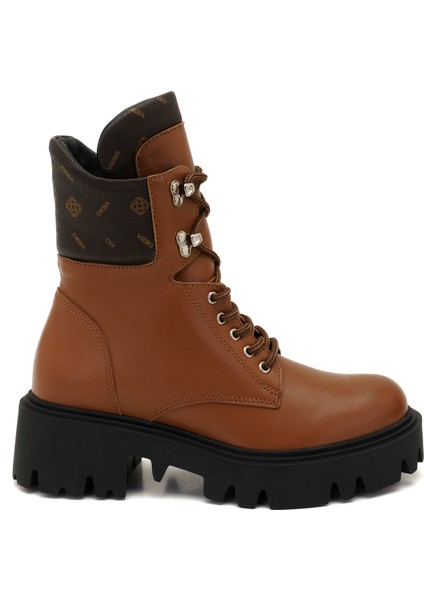 Alvar Taba Kadın Monogram Deri Bot modelleri