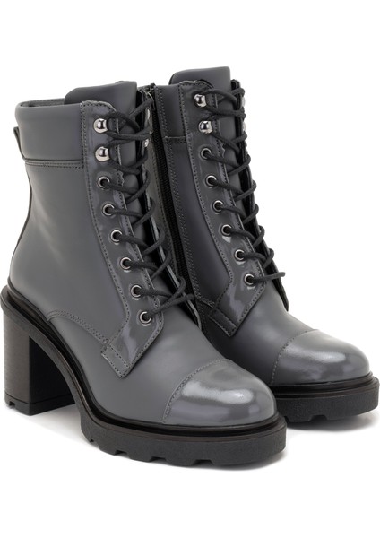 Abran Antrasit Kadın Deri Bot
