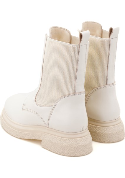 Anibal Ekru Kadın Deri Bot indirimleri