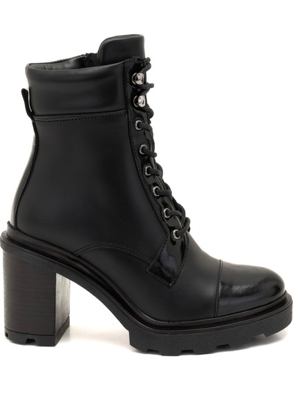 Abran Siyah Kadın Deri Bot modelleri
