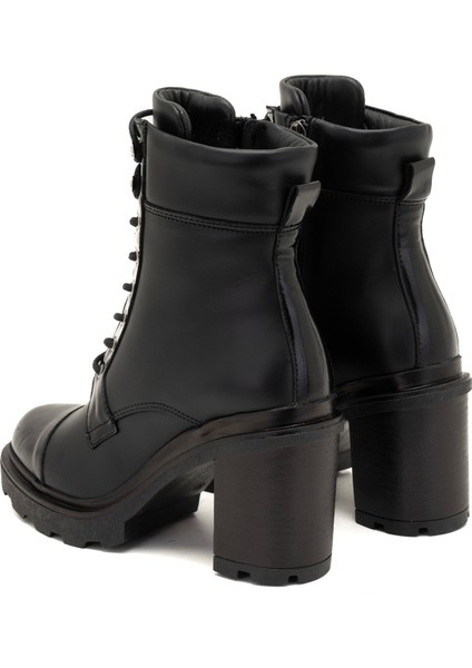 Abran Siyah Kadın Deri Bot indirimleri