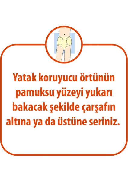 Yatak Koruyucu Örtü 60X90 cm 10X5 (50 Adet)