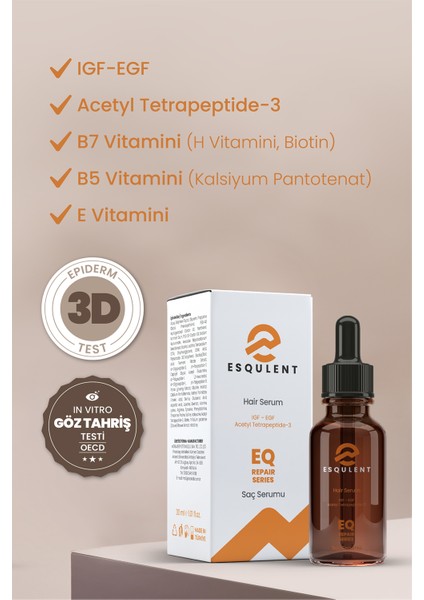 Eq Saç Serumu 30 ml - Repair Series Hair Serum modelleri