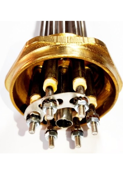 2 Inç 304CR 3kw 380V 30CM Trifaze Sanayi Isıtıcı Rezistansı