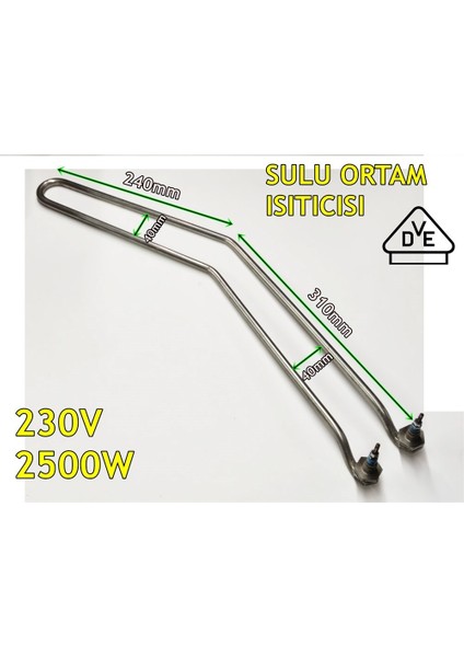 Tank Isıtıcı Rezistansı Bumerang 2500W 304Cr 50cm fırsatları