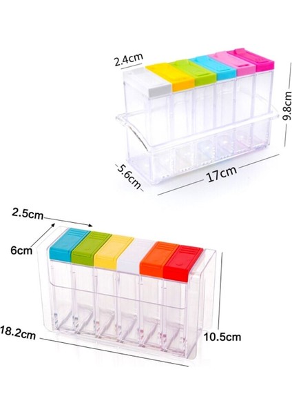 Fatess 6 lı Şeffaf Baharatlık Standı fiyatları