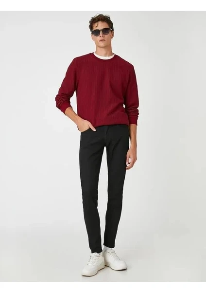 Erkek Skinny Fit Kot Pantolon - Michael Jean