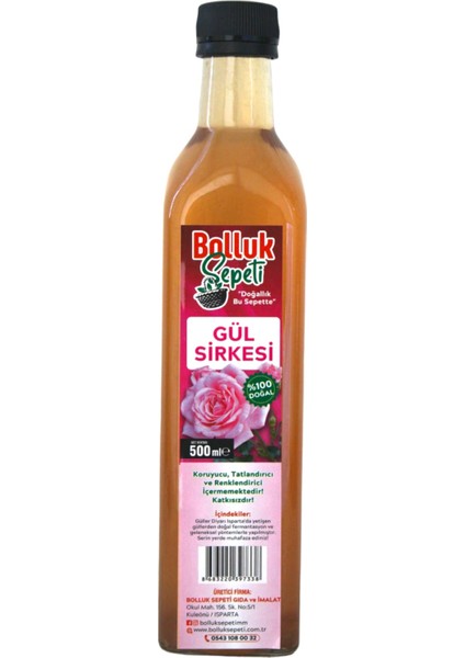 Gül Sirkesi (Isparta) 500 ml