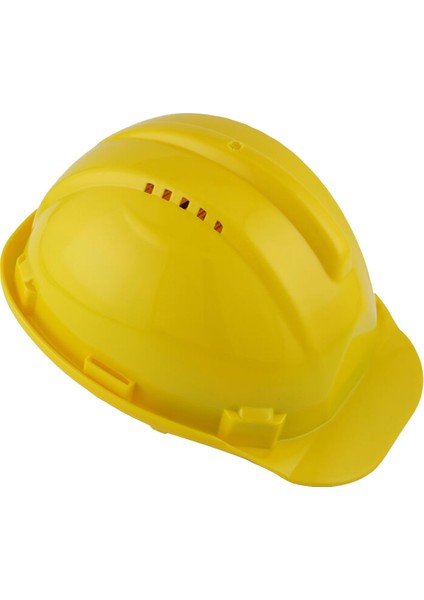 Vida Ayarlı Hava Delikli Sarı Baret İş Güvenliği Güvenlik Bareti