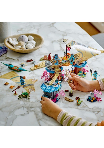® Avatar Metkayina Resif Evi 75578 - 9 Yaş ve Üzeri Çocuklar Için 4 Minifigür Içeren Koleksiyonluk Yaratıcı Oyuncak Yapım Seti (528 Parça)