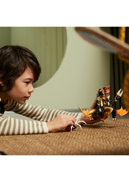 NINJAGO® Cole’un Toprak Ejderhası EVO 71782 - 7 Yaş ve Üzeri Çocuklar İçin Cole ve İskelet Minifigürleri İçeren Yaratıcı Oyuncak Yapım Seti (285 Parça)