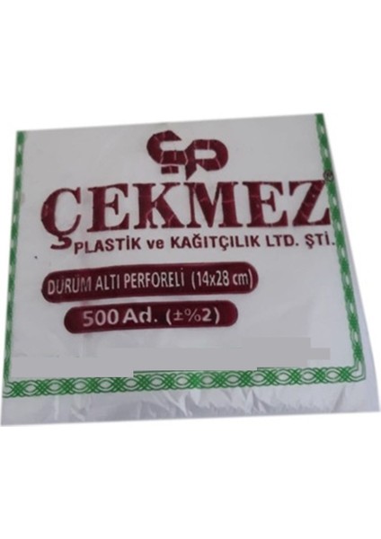 Askılı Dürüm Altı Poşeti 14 x 28 500'lü 40 Paket Dürüm Poşeti