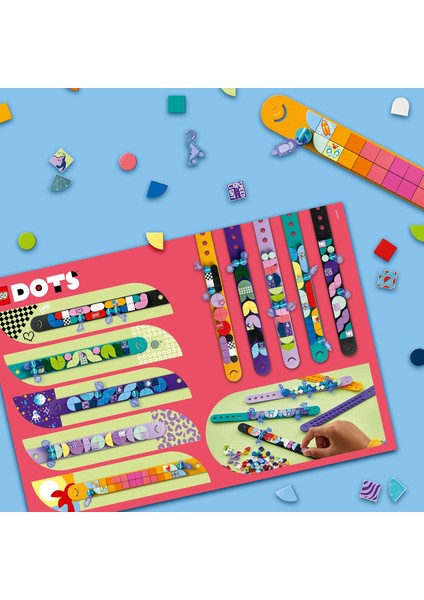 LEGO® Dots Bileklik Tasarımcısı Mega Paket 41807 - 6 Yaş ve Üzeri Çocuklar Için Ilham Verici Yaratıcı Bir Kendin Yap Bileklik Seti (388 Parça)