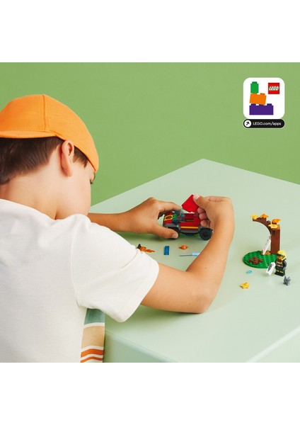 City 4x4 Itfaiye Kamyonu Kurtarma Operasyonu 60393 - 5 Yaş ve Üzeri Için Itfaiyeci Minifigürü ve Kedi Figürü Içeren Oyuncak Yapım Seti (97 Parça)