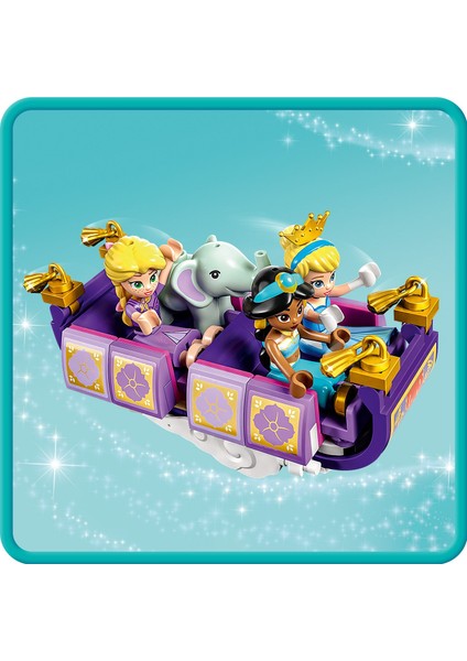 ® | Disney Prensesin Büyülü Yolculuğu 43216 - 6 Yaş ve Üzeri Çocuk Çocuklar İçin Rapunzel, Yasemin ve Sindirella Minifigürü İçeren Eğlenceli Oyunlar Sunan Yaratıcı Oyuncak Yapım Seti (320 Parça)