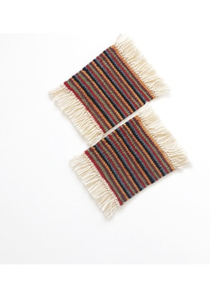 Minyatür Kilim Bardak Altlığı 2'li