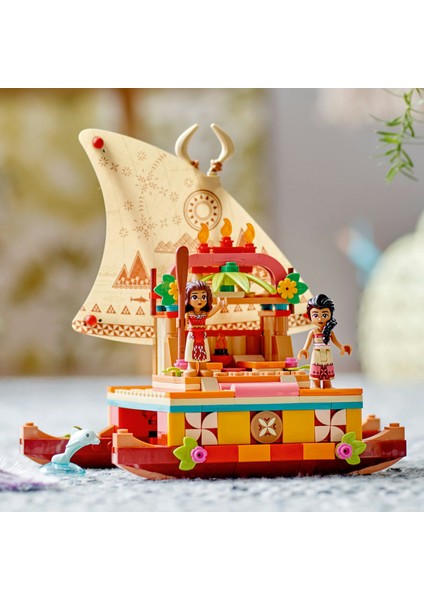 ® | Disney Moana'nın Yol Bulma Teknesi 43210 - 6 Yaş ve Üzeri Çocuklar için Hayal Gücünü Geliştiren Yaratıcı Oyuncak Yapım Seti (321 Parça)