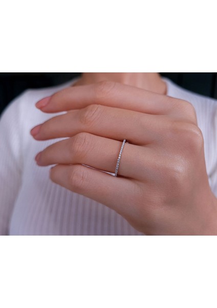 Pırlanta İnce Yarım Tur Yüzük 0404R0140 fırsatları