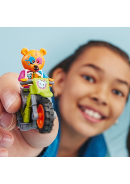 ® City Ayı Gösteri Motosikleti 60356 - 5 Yaş ve Üzeri Çocuklar Için Gerçek Gösteriler Yapabilen Sürücü Minifigürü Içeren Yaratıcı Oyuncak Yapım Seti (10 Parça)