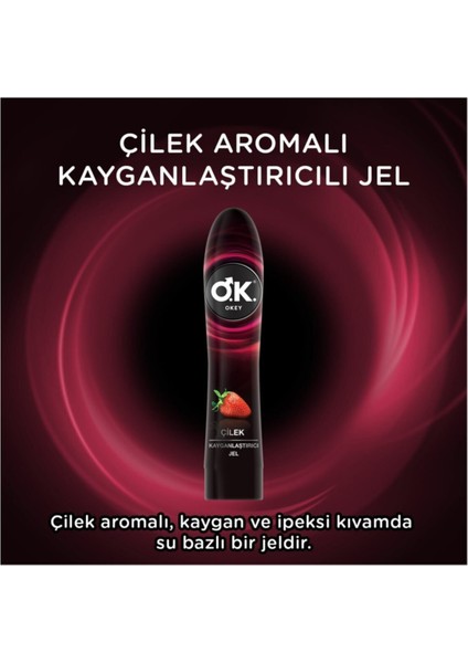 Çilek Kayganlaştırıcı Jel 2'li Set 200 ml