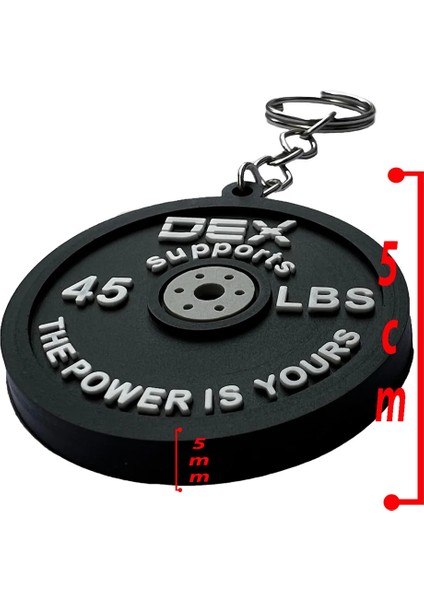 Fitness Anahtarlık Minyatür Ağırlık Plakalı ( Slikon )-Hediyelik Anahtarlık-Kauçuk Model-Kırmızı modelleri