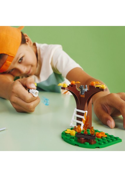 City 4x4 Itfaiye Kamyonu Kurtarma Operasyonu 60393 - 5 Yaş ve Üzeri Için Itfaiyeci Minifigürü ve Kedi Figürü Içeren Oyuncak Yapım Seti (97 Parça)