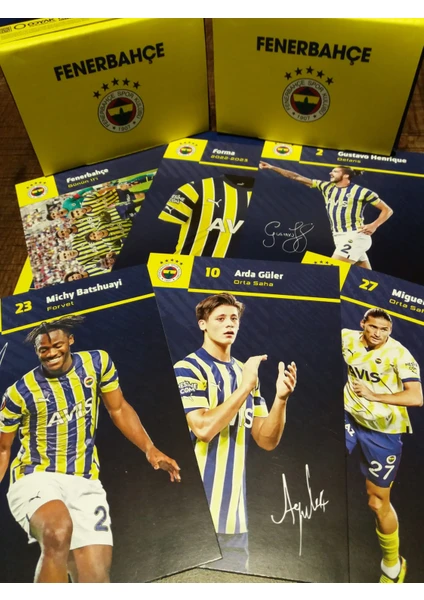 Odyak Kart Fb (Fenerbahçe) 2022-2023 Sürpriz Imzalı Sezon Taraftar Futbolcu Oyuncu Futbol Kartları Kick Off Box