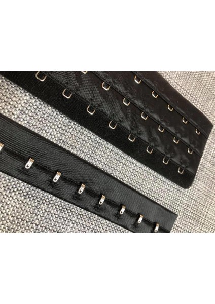 Lateks Korse Kopçası Siyah - Agraflı Kopça modelleri