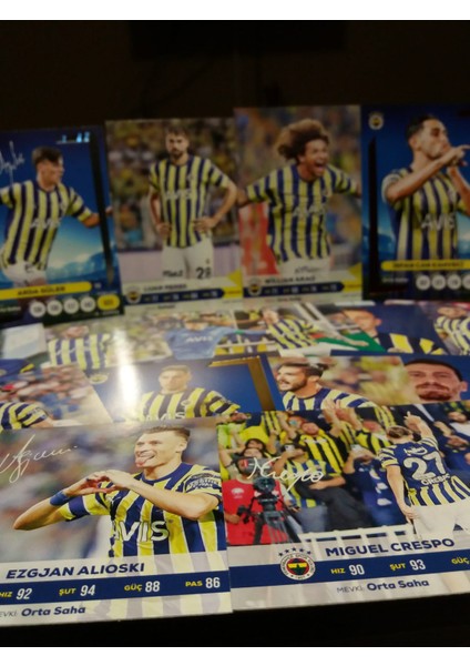 Odyak Kart Fb (Fenerbahçe) 2022-2023 Sürpriz Imzalı Sezon Taraftar Futbolcu Oyuncu Futbol Kartları Kartkolig Orijinal