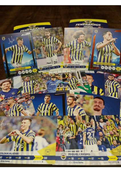 Odyak Kart Fb (Fenerbahçe) 2022-2023 Sürpriz Imzalı Sezon Taraftar Futbolcu Oyuncu Futbol Kartları Kartkolig Orijinal