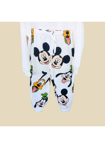 Mickey Mouse Baskılı Çocuk Alt Üst Takımı fırsatları