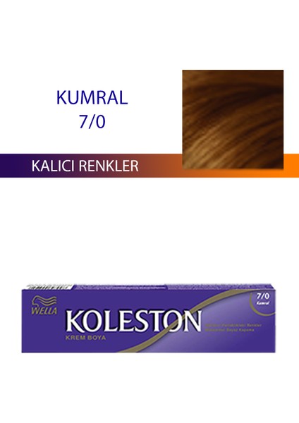 Wella Koleston Single Tüp Boya Saç Boyası Kumral 7/0