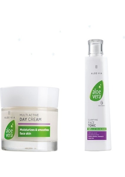 Aloe Vera Gündüz Kremi 50 ml + Aloe Vera Tonik 200 ml