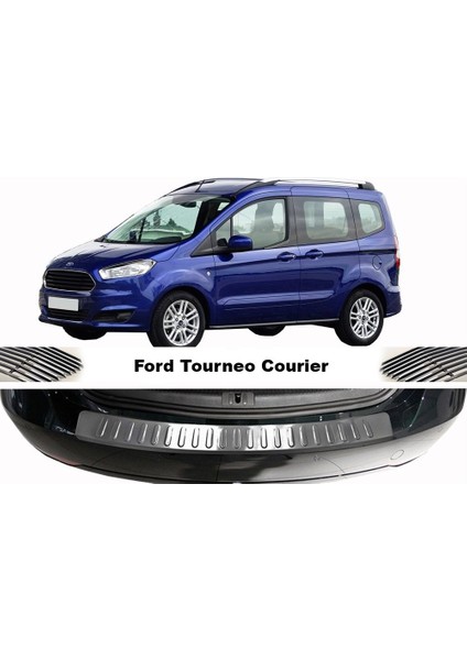 Ford Courier Arka Tampon Eşiği Krom 2014 Sonrası modelleri