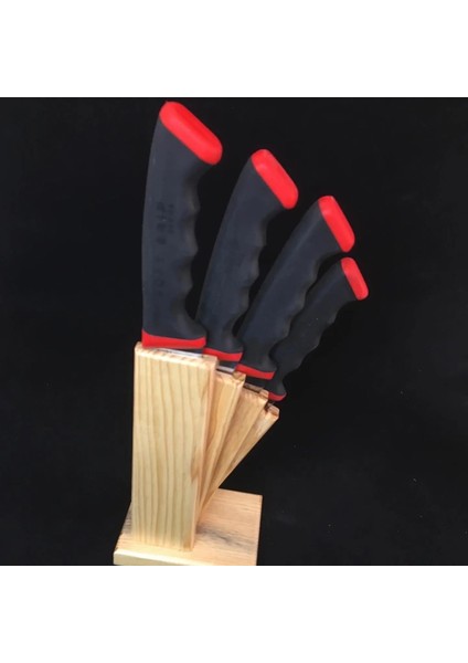 Soft Grip 4'lü Bıçak Seti (Takozlu)