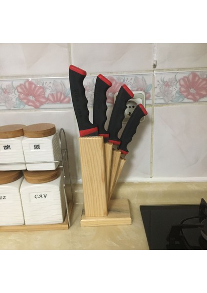 Soft Grip 4'lü Bıçak Seti (Takozlu)