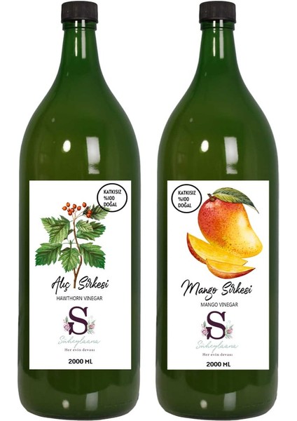 Doğal Alıç Sirkesi 2000 ml - Doğal Mango Sirkesi 2000 ml