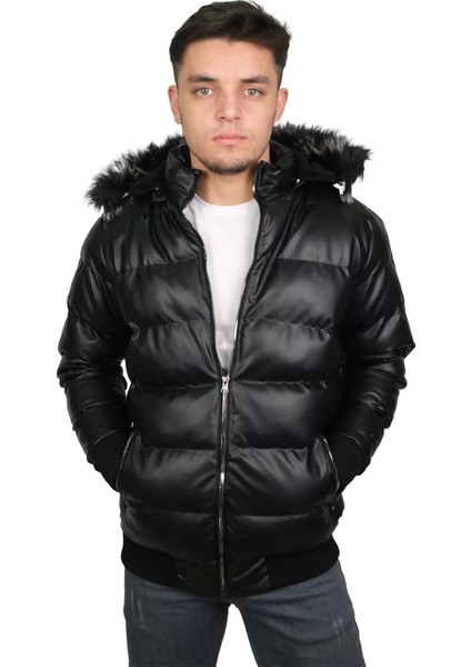 Booss Milano Boss Milano Erkek Dolum Kürklü Kapüşonlu Ribana Detaylı Siyah MONT&KABAN-2842 fiyatları