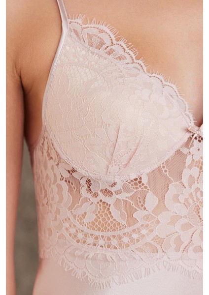 Saten Dantelli Gecelik - 849 fiyatları