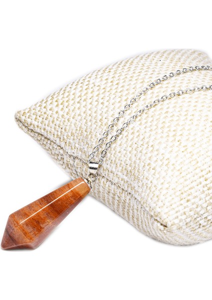 Sertifikalı Gümüş Aparatlı Doğal Turuncu Akik Taşı Kolye fiyatları