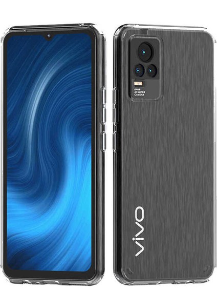 Vivo V21E Kılıf Coss Arkası Mika Yanları Silikon Kapak