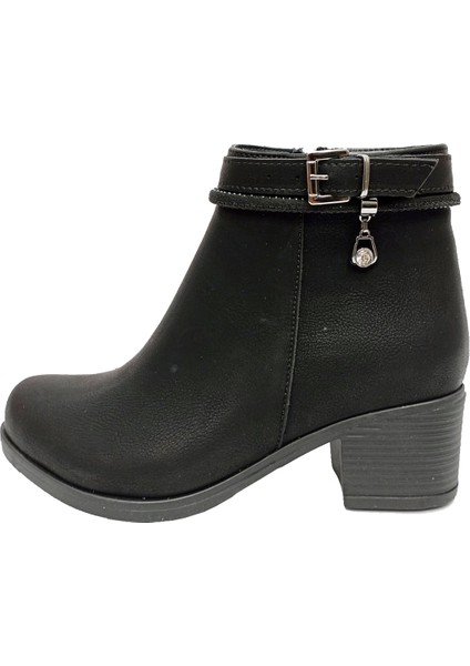 Fix 9312 Yağlı Deri Trend Fashion Fermuarlı Kadın Bot