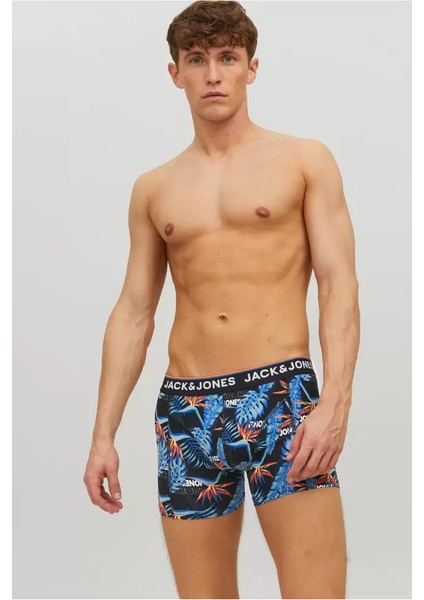 Jack & Jones Siyah Erkek 3'lü Boxer Set 12228458