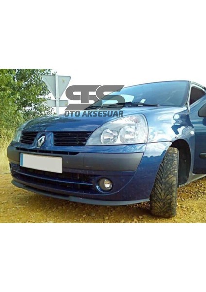 Renault Clio 2 1999-2007 Cupra R Uyumlu Ön Lip Mat Siyah Ön Tampon Lip