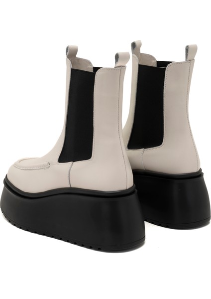 Fatmir Ekru Kadın Deri Bot indirimleri