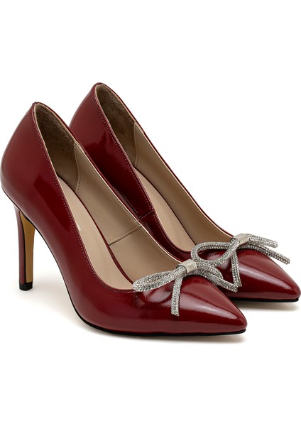 Morisa Kırmızı Kadın Rugan Deri Stiletto
