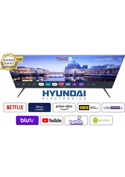 50HYN3205 50'' 127 Ekran Uydu Alıcılı 4K Ultra HD webOS Smart LED TV