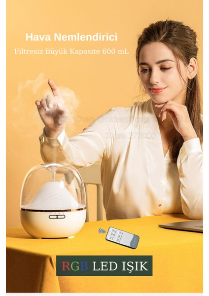 Ultrasonik Hava Nemlendirici Şarjlı Buhar Makinesi 2 Çıkışlı Difüzör Gece Lambası 400MM fiyatları